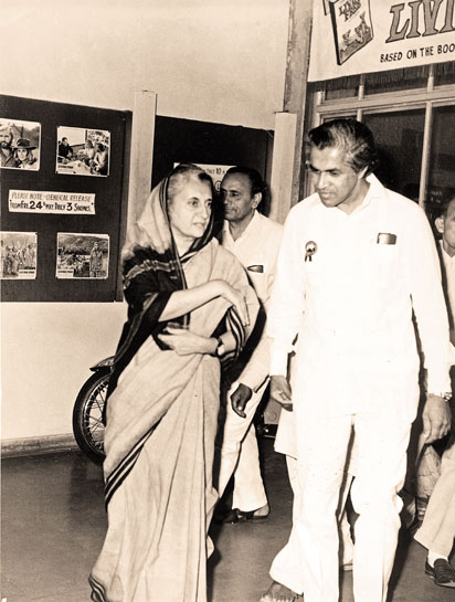 A file picture of Duleep Matthai with the former Prime Minister Indira Gandhi, who regularly consulted him on matters of India's environmental interests. A file picture of Duleep Matthai with the former Prime Minister Indira Gandhi, who regularly consulted him on matters of India's environmental interests.