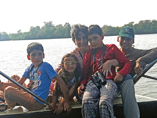 The author (right) and his wife Felicia with their children Javier, Felix and Sofia.