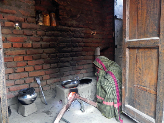 A fuel - efficient stove in use at Naurangia villages, Done Valley. Real solutions involve the creation of dignified local livelihoods with biodiversity enforcement being a direct collateral benefit for the park.
