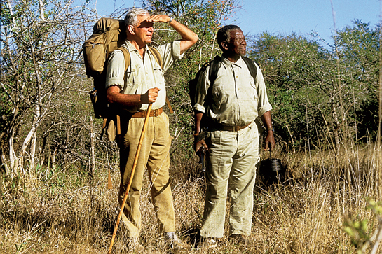 Magqubu Ntombela came from a long lineage of Zulu warriors and was Ian Player's closest friend, mentor and guide. He was always at Ian's side, be it saving and rescuing rhinos, on rigorous patrols, braving poachers or handling law breakers.