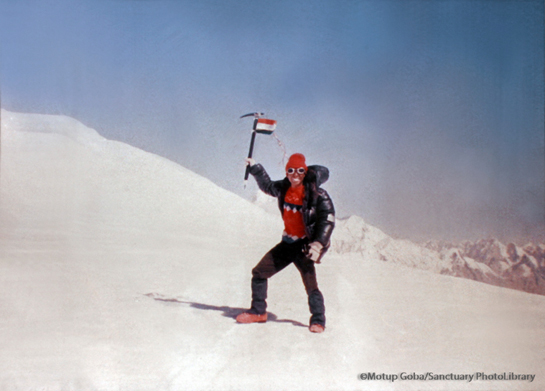 Mountain man Motup Goba is committed to fighting the impacts of climate change in his beloved Ladakh, and envisions a day when the currently heavily militarised Siachen glacier will be declared an International Peace Park.