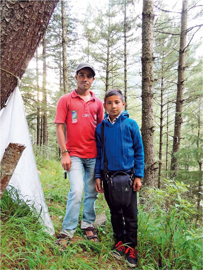 The author's field assistant Dipu and a village youngster, who took a keen interest in her work. The author's field assistant Dipu and a village youngster, who took a keen interest in her work.