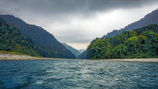 A view of the Noa Dehing river at Deban, Namdapha Tiger Reserve, where SEED conducts nature walks for students.