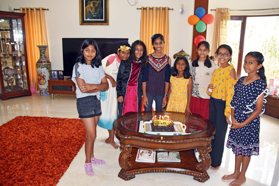 Sahiti Bulusu (fourth from left) is a fifth grader at The International School of Bangalore. She is a wildlife enthusiast with a love for birds.