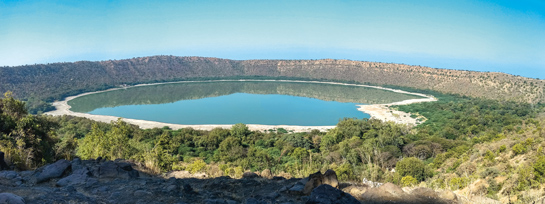 The Lonar Lake is essentially a soda lake i.e. it is simultaneously alkaline and saline. It harbours a unique ecosystem comprising a mix of rare microbial life.