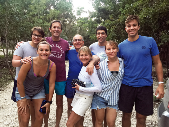Mark Tercek and family in Quintana Roo, Mexico