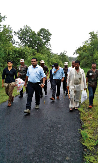 Kailash Hudme, Laxman Aware, and Govinda Luche, Gothangaon 
