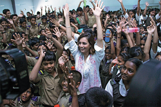 A staunch believer of that old maxim &acirc;it is easier to build strong children than repair broken men', Dia Mirza empowers kids to act for a better tomorrow.