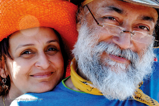 Mandip and his wife Anita on an expedition to Madagascar in 2010. In his words: &acirc;Anita has been a great &acirc;base camp' and has been with me on most of my expeditions.