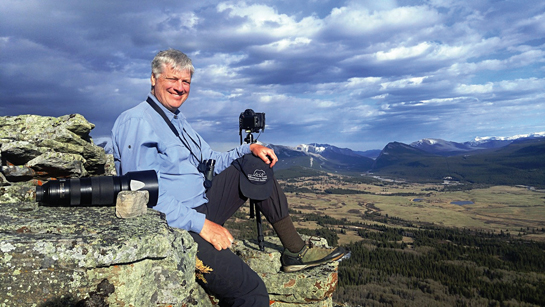 Harvey scouting the region beside Banff National Park for potential bison habitat. Wiped out in the 1800s by rampant hunting, in 2017, sixteen bisons, the first to roam the region in over a century, were introduced to the park in an effort to revive the population.