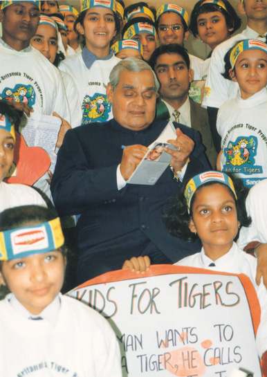 Soon after meeting representatives of âKids for Tigers', the Sanctuary-Britannia Tiger Programme, the Prime Minister acknowledged the vital role they were playing by reminding adults of their duty towards the tiger. Soon after meeting representatives of âKids for Tigers', the Sanctuary-Britannia Tiger Programme, the Prime Minister acknowledged the vital role they were playing by reminding adults of their duty towards the tiger.