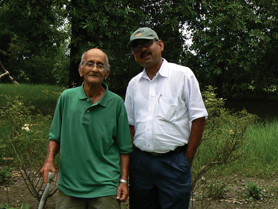 Nitin Desai seen here with the legendary &acirc;Billy