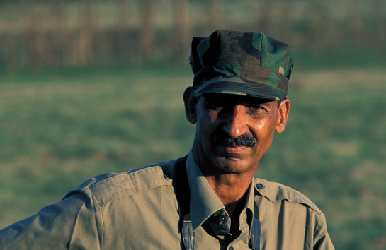 K.M. Chinnappa, defender of the Nagarahole National Park and Karnataka's wilderness.