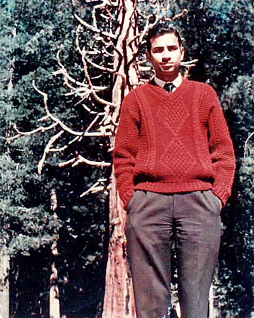Ramadorai, seen here at age 18, grew up as part of a farming community, where values of conservation and sustainability were instilled in him.  He is currently an advisor to the Prime Minister of India.