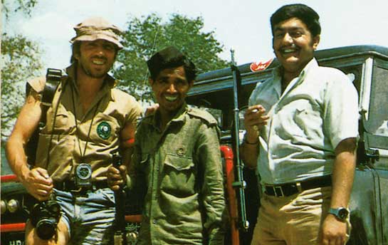 This Brijendra Singh has done in good measure over the years. He is seen here in his early Corbett years with Christian Zuber at left and Chander Singh Negi (Jolly Uncle) in the center.