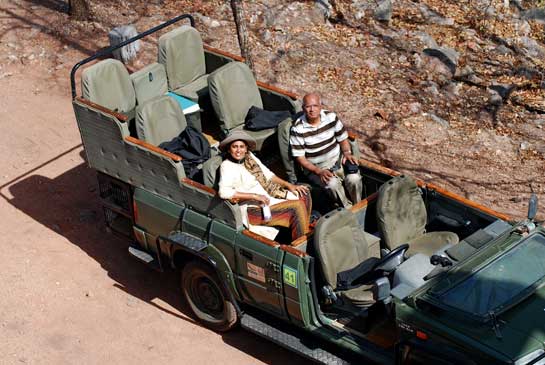 A man who walks the talk, Ramadorai remains connected with the wildernesses he loves so much. His dedication is mirrored by that of his wife Mala (left), seen here at the Pench Tiger Reserve, Madhya Pradesh.