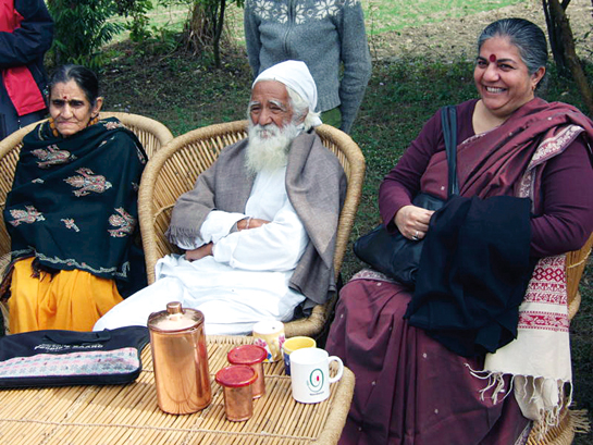 Dr. Vandana Shiva has worked closely with the Chipko movement and with Sundarlal Bahuguna. Their belief that &acirc;Ecology is permanent economy