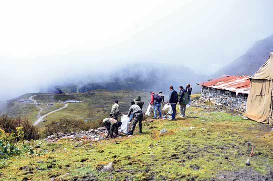 Grazing, construction of an ill-advised alternate road to Tawang, and poor sanitation for pilgirms results in degradation that is aggravated by the indiscriminate dumping of garbage. Grazing, construction of an ill-advised alternate road to Tawang, and poor sanitation for pilgirms results in degradation that is aggravated by the indiscriminate dumping of garbage.