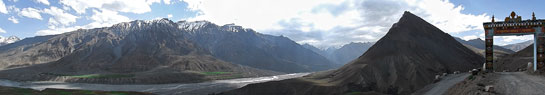 A view from the Key monastery, at an altitude of 4,166 m.