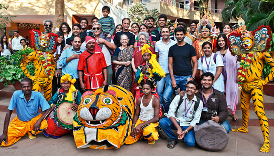 Orissa's traditional Bagh Nritya group performed at a recent GreenKarbon event in Mumbai: New People and Parks' relationships are being forged by resurrecting traditional knowledge and values for urban dwellers, while simultaneously working to deliver justice to communities by making them the primary beneficiaries of biodiversity regeneration in the buffer areas of our most vital protected forests.
