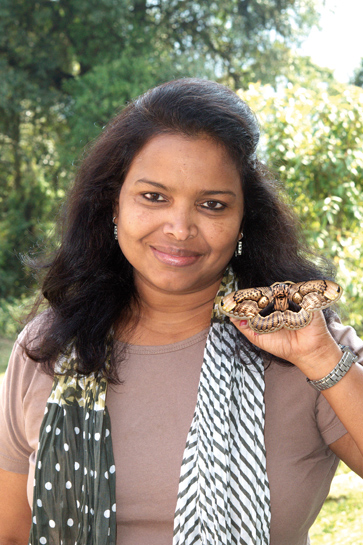 The Bombay Natural History Society had a profound impact on this entomologist's understanding of natural history. She is seen here on one of her mothing expeditions in Bhutan.
