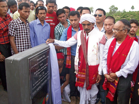 The foundation stone for New Ram Terang was laid by the 40th King of Karbi Anglong, the Hon'ble Recho Harsing Ronghang, on May 7, 2013.
