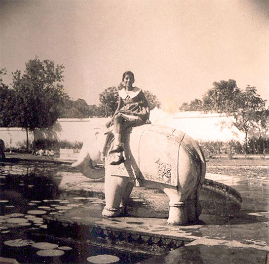 A file picture of Urvi Piramal as a young girl. Early influences shaped her love for nature.