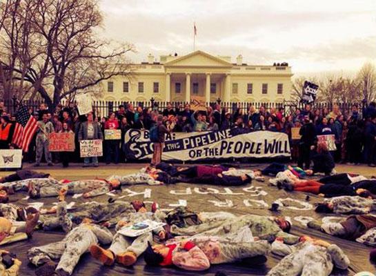 XL Dissent occurring at the White House on March 2nd, 2014.