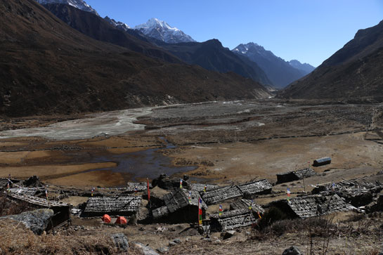 Yangma village, a remote settlement of 11 households